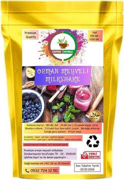 Orman Meyveli Milkshake & Smoothie - 1 Kg - Premium Quality