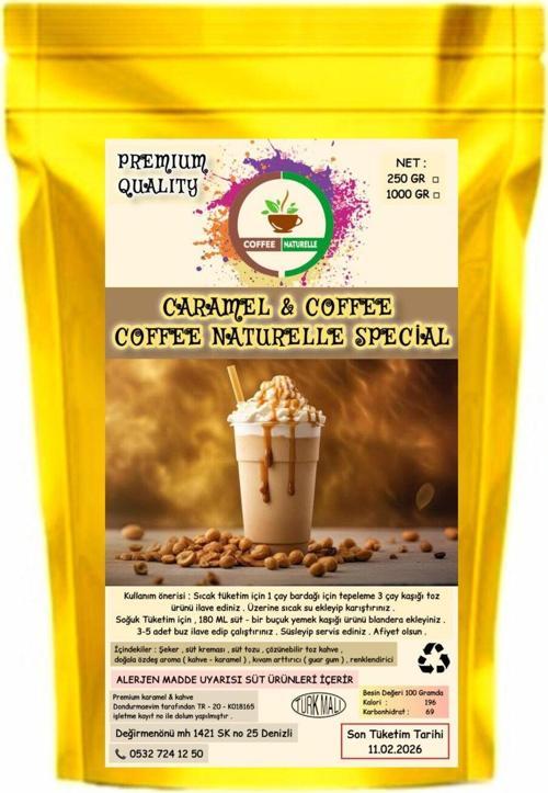 Special - Karamel Kahve 1 Kg - Soğuk Ve Sıcak Tüketim