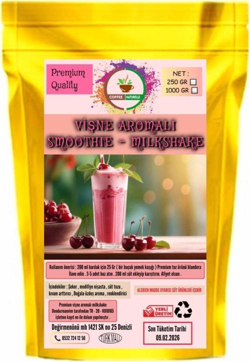 Vişne Aromalı Milkshake & Smoothie 1 Kg