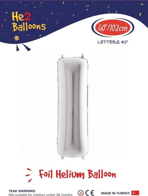 40" Gümüş Renk Folyo Balon ( I )