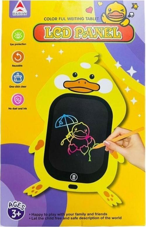 Yazı Tableti Ördek Şeklinde Çocuk Lcd Yazma Tablet Yeni Grafik Tabletler El Eğitim