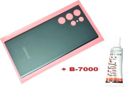Samsung Galaxy S22 ULTA Arka Pil Batarya Kapağı (CAM+B-7000) YEŞİL