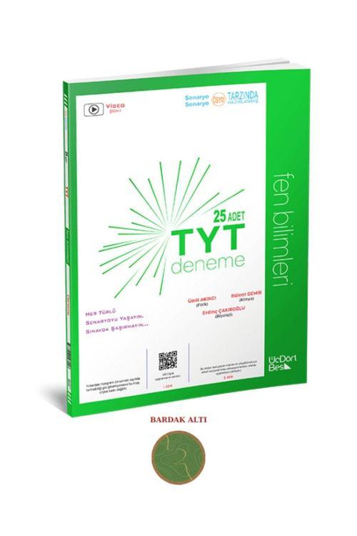 Üç Dört Beş Yayınları 345 Yayınları Tyt Fen Bilimleri Deneme 25 Adet