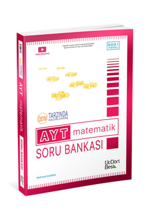 Üç Dört Beş Yayınları Ayt Matematik Soru Bankası 2021 Model 345