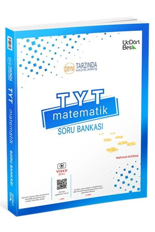 Üç Dört Beş Yayınları 345-2023-Tyt Matematik Soru Bankası Yeni Baskı