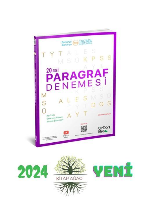 Üç Dört Beş Yayınları 345 Tyt Paragraf Denemeleri 2024 Güncel Yeni Baskı