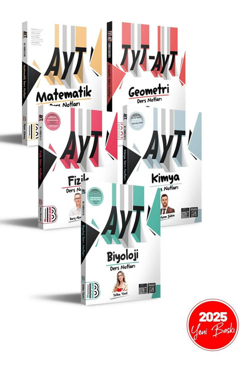 Benim Hocam Yayınları 2025 Ayt Sayısal Ders Notları Seti