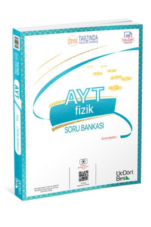 Üç Dört Beş Yayınları 345 - Üçdörtbeş Ayt Fizik Soru Bankası Güncel Baskı
