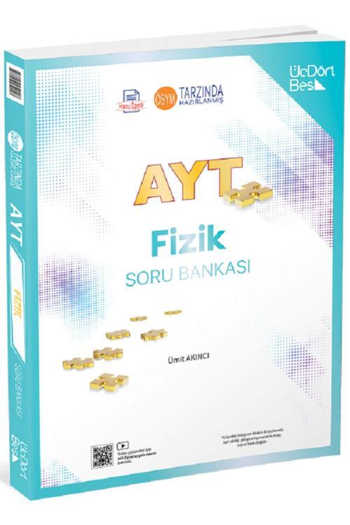 Üç Dört Beş Yayınları Üç Dört Beş 2025 Yks Ayt Fizik Soru Bankası Video Çözümlü - Ümit Akıncı