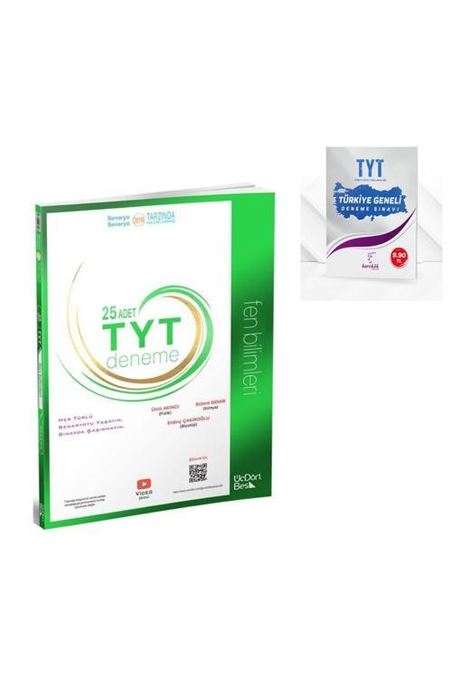 Üç Dört Beş Yayınları Üçdörtbeş Yayınları Tyt Fen Bilimleri Branş + Tyt Deneme