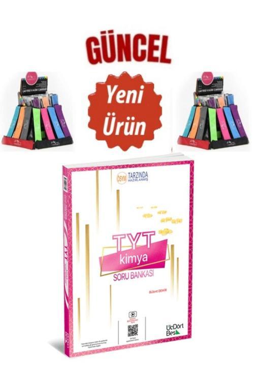Üç Dört Beş Yayınları 345 Yayınları Güncel 2024-2025 Tyt Kimya Soru Bankası+Cambridge Kalemlik