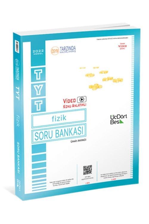 Üç Dört Beş Yayınları 345 Yayınları Tyt Fizik Soru Bankası 2022