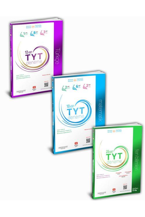 Üç Dört Beş Yayınları Tyt Türkçe, Matematik,Fen Bilimleri Branş Deneme(3 Kitap)