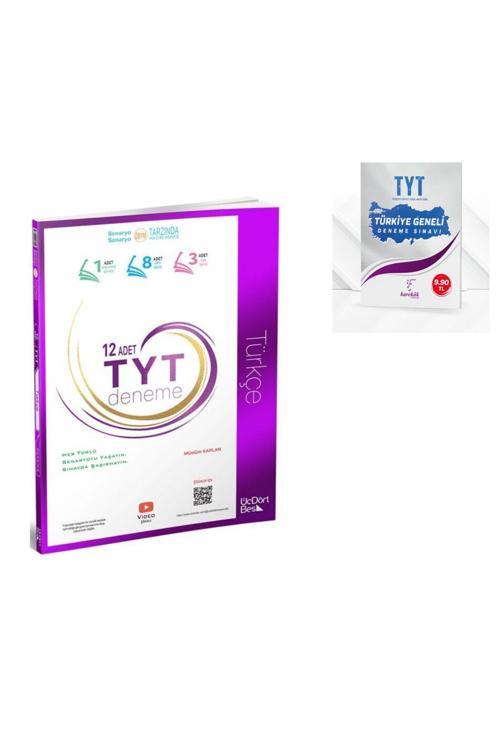 Üç Dört Beş Yayınları Üçdörtbeş Yayınları Tyt Türkçe Branş + Tyt Deneme