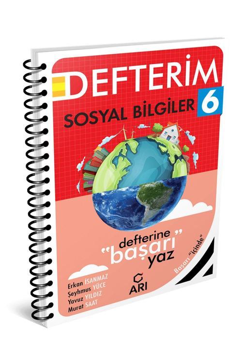 Arı Yayıncılık Arı Yayınları 6. Sınıf Sosyal Bilgiler Defterim 2025 Güncel Baskı