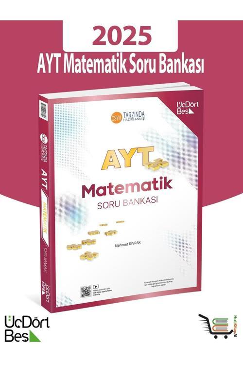 Üç Dört Beş Yayınları 345-2025 Model Ayt Matematik Soru Bankası