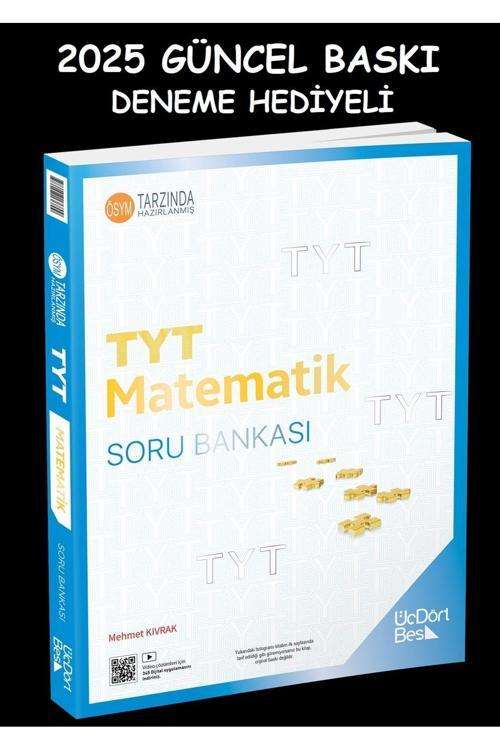 Üç Dört Beş Yayınları 345 Tyt Matematik Soru Bankası 2025 Güncel Baskı Deneme Hediyeli