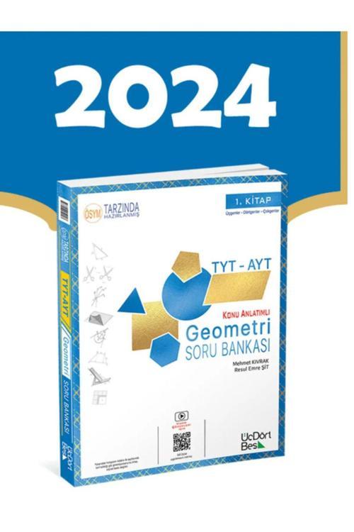 Üç Dört Beş Yayınları 345 Yayınları Tyt-Ayt Geometri Soru Bankası Güncel