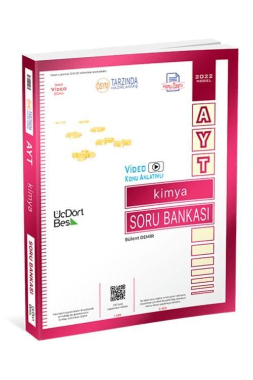 Üç Dört Beş Yayınları Ayt Kimya Soru Bankası 2022 Model 345 
