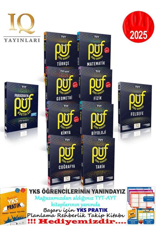 Iq Yayınları Tyt Püf Soru Bankası Seti 10 Kitap