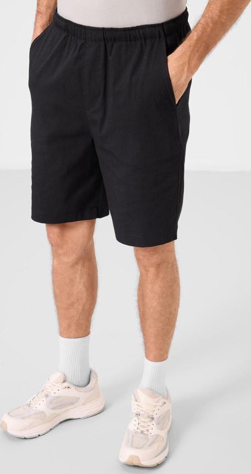 Siyah Standart Fit Dokuma Hafif Esnek Chino Erkek Şort - 81291