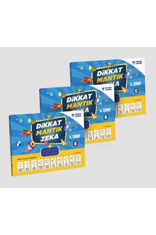 Curious&Genius Ilkokul 4. Sınıf Sıfırdan Kodlama 3'Lü Etkinlik Seti (Dikkat -Mantık- Zeka) 
