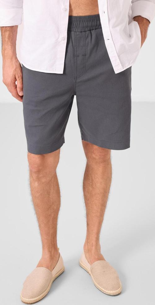 Antrasit Standart Fit Dokuma Hafif Esnek Chino Erkek Şort - 81289