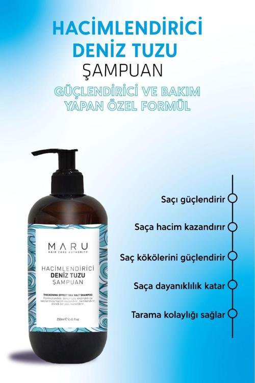 Besleyici, Hacim Veren, Temiz Görünüm Sağlayan Deniz Tuzu Şampuanı 250 Ml 8684091008118