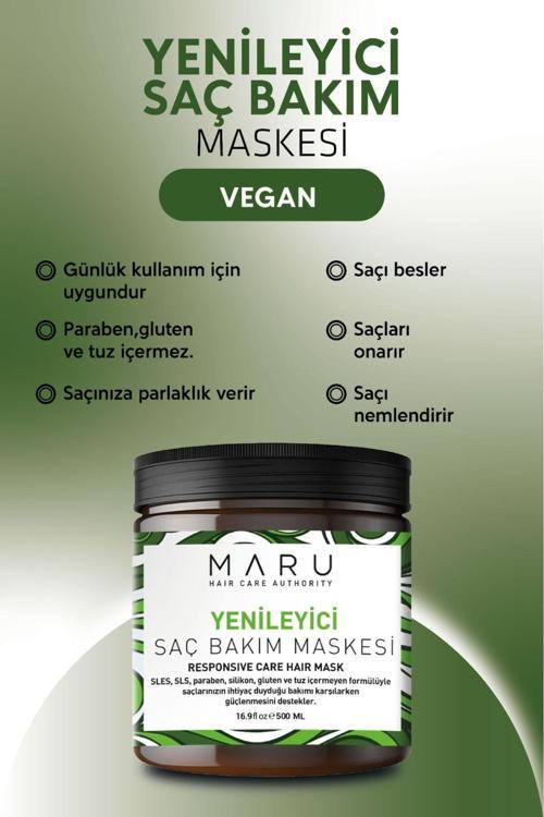 Yıpranmış Saçlar Için Onarıcı - Tuzsuz & Vegan Süt Özlü Yoğun Bakım Maskesi 500 Ml