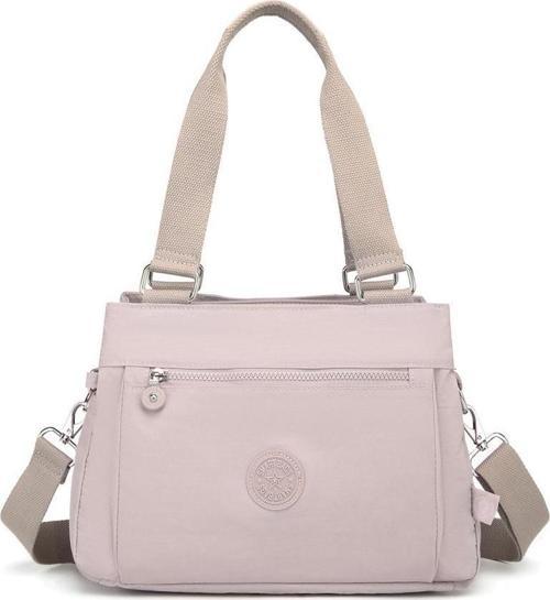 Krinkıl Kumaş Kadın Omuz Çantası Smart Bags 1125 Kum