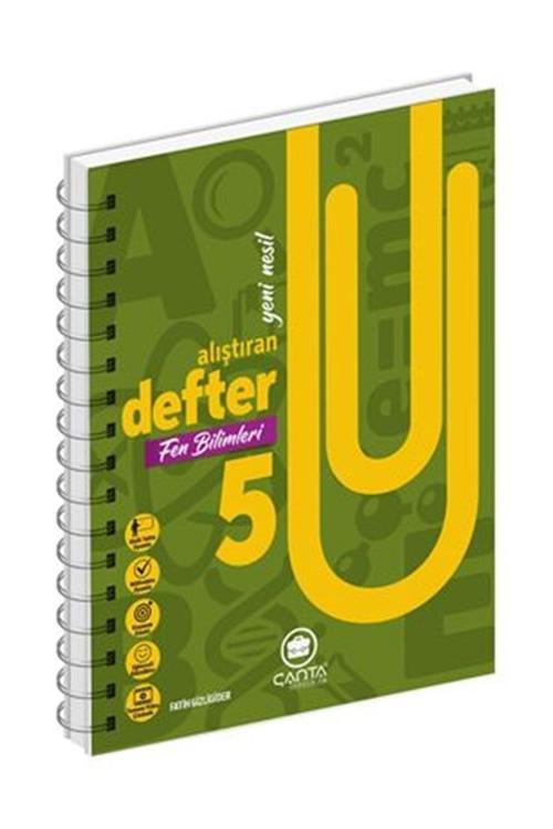 Çanta Defter 5 Sınıf Fen Bilimleri Okula Yardımcı Alıştıran Defter Akıllı