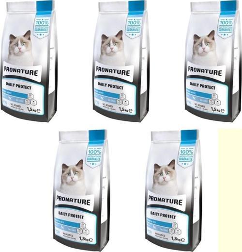 Daily Protect Hamsili ve Pirinçli Yetişkin Kedi Maması 1,5 Kg*5 ADET
