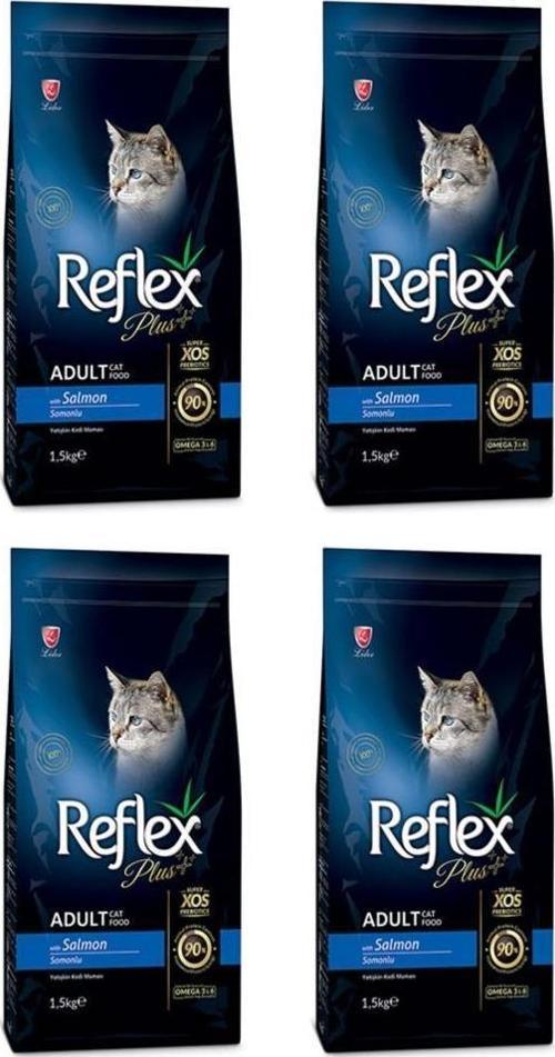 Somon Balıklı Yetişkin Kedi Maması 1,5 Kg*4 ADET