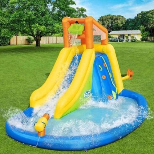 53345 Aqua Park Su Parkı Şişme Oyun Parkuru Kaydıraklı 435 x 286 x 267CM