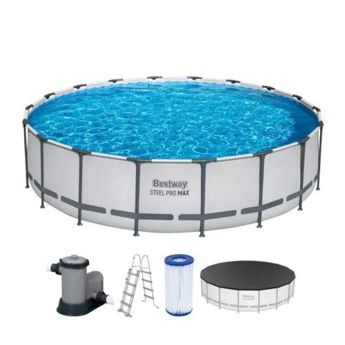 56462 Steel Pro Büyük Aile Yüzme Havuzu 549 x 122 cm