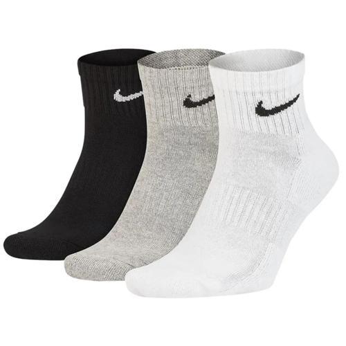 Everyday Cotton Cushioned Erkek Beyaz Siyah Gri 3Lü Çorap