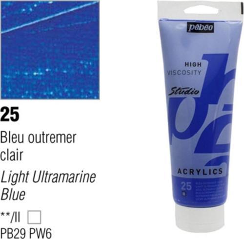 Akrilik Studıo Boyaları 100 Ml Light Ultramarine Blue