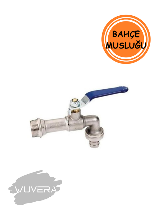 1/2” Pirinç Bahçe Musluğu – Krom Kaplama, Su Tasarrufu & Dayanıklı Dış Mekan Kullanımı