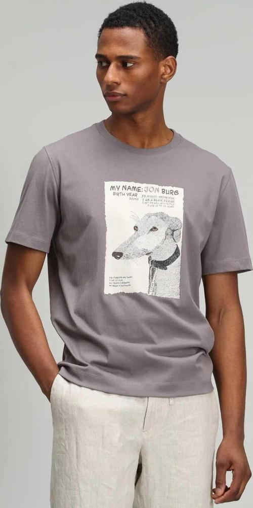 Best Erkek Grafik Basic Tişört Vizon