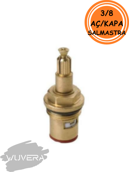 3/8” Aç-Kapa Musluk Salmastrası – Pirinç Gövde, Sızdırmaz Conta & Pratik Kontrol