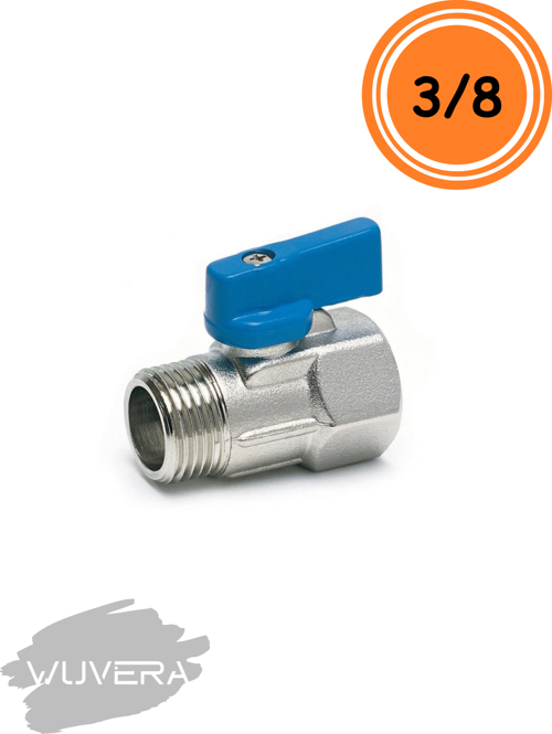 3/8” Mini Küresel Vana – %100 Pirinç Gövde, Kompakt Tasarım & 25 Bar Basınç Dayanımı