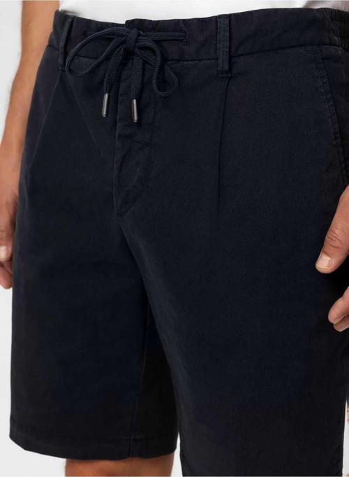 Topp Lacivert Renk Logo Detaylı Chino Şort