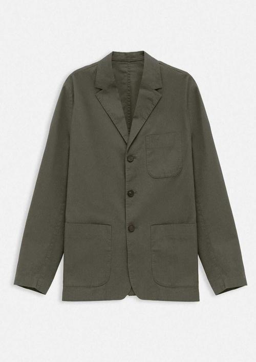 Victor Haki Renk Mono Yaka Over Size Blazer Ceket