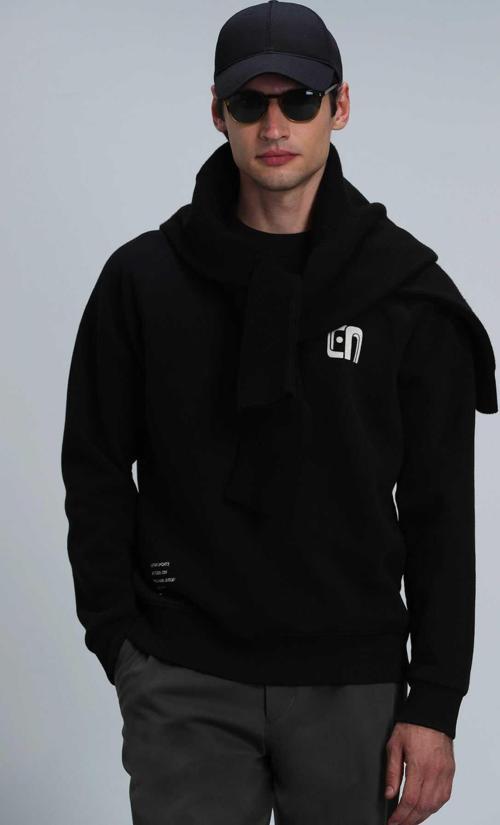 Owen Erkek Sweatshirt Siyah