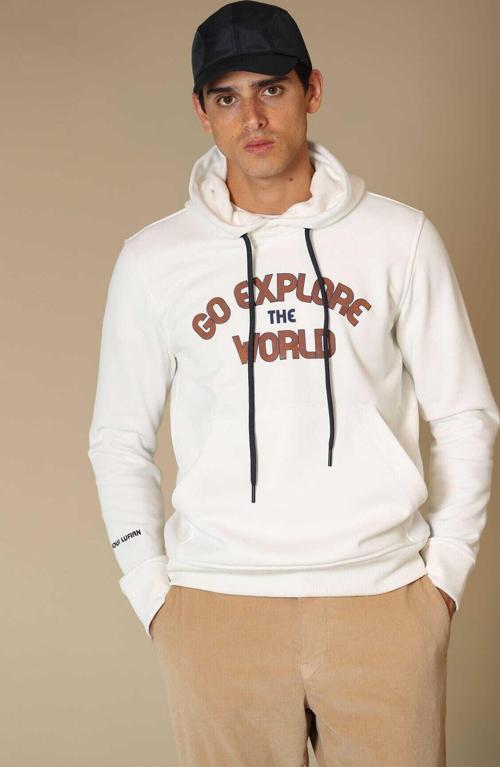 Charge Erkek Sweatshirt Kırık Beyaz