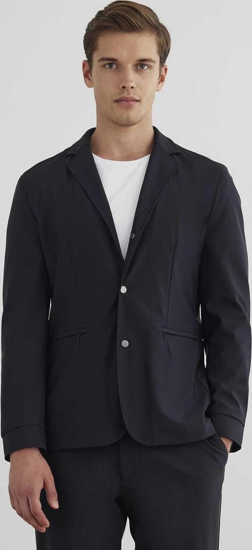 Mayorca Lacivert Renk Kapüşonlu Çıkarılabilir Mostralı Ceket