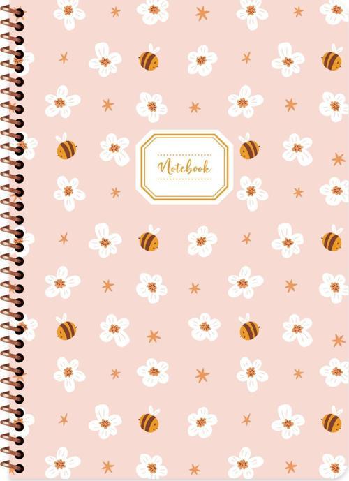 A4 Çizgili Spiralli Hayvanlar Defter - Arı
