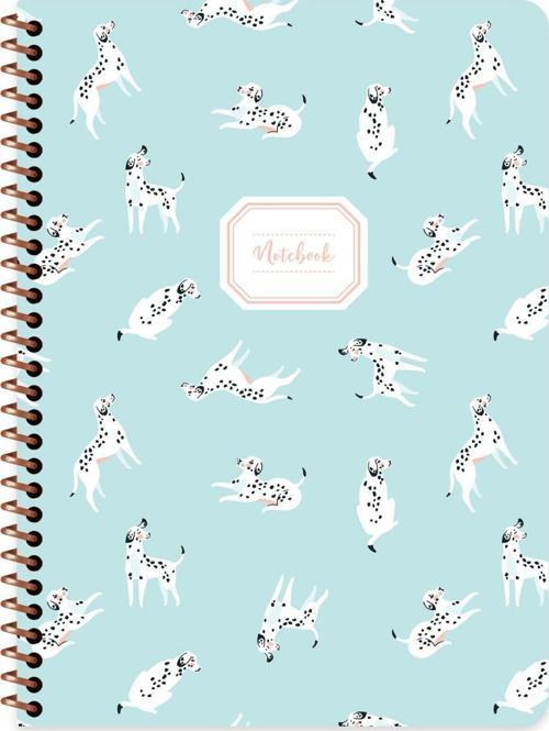 A4 Çizgili Spiralli Hayvanlar Defter - Köpek