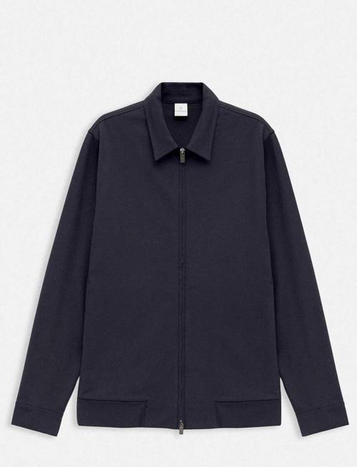 Gosta Lacivert Renk Gömlek Yaka Sweat Ceket