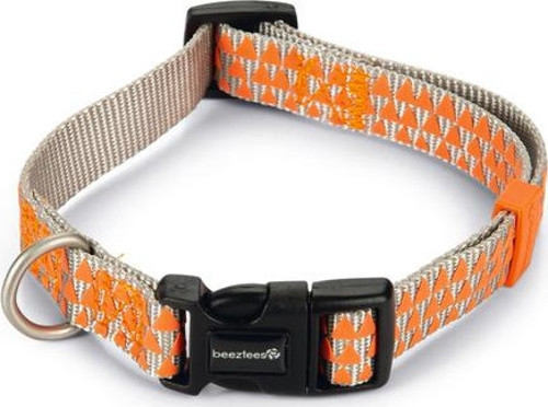 Köpek Boyun Tasması, Açık Gri Turuncu, 35-50cm